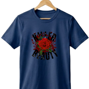 Men Cotton Regular Fit Round neck, Half Sleeve Killer Beauty t-shirt