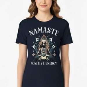 Glamrhi Women Cotton Regular Fit Round neck, Half Sleeve ​"Awakened Spirit" t-shirts