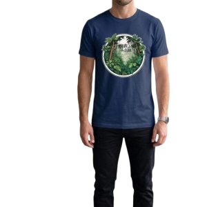 Glamrhi Men Cotton Regular Fit Round neck, Half Sleeve Nature's calling t-shirt
