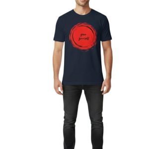 Glamrhi Men Cotton Regular Fit Round neck, Half Sleeve self improvement t-shirt