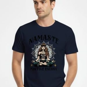 Glamrhi man Cotton Regular Fit Round neck, Half Sleeve ​"Awakened Spirit" tshirts
