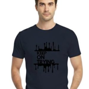 "Glamrhi man Cotton Regular Fit Round neck, Half Sleeve ​Gravity-Defying Hustle"" ​ tshirts"