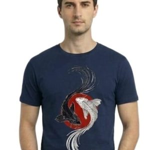 Glamrhi men Cotton Regular Fit Round neck, Half Sleeve Dual Spirits, tshirt